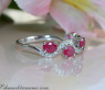 Delicate Ruby Ring with Diamonds