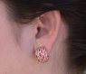 Stately Multicolor Sapphire Earrings with Diamonds