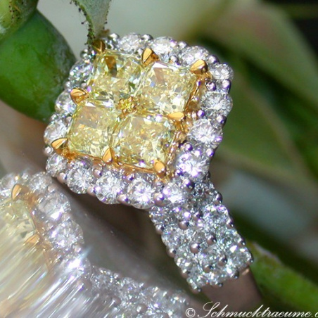 Magnificent Yellow Diamond Ring
