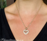 Magnificent Diamond Heart Pendant Behind Glass