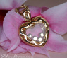 Magnificent Diamond Heart Pendant Behind Glass