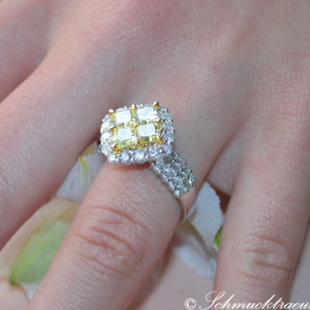 Magnificent Yellow Diamond Ring