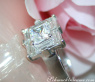 Extravagant Princess Diamond Ring with Baguette Diamonds