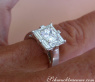 Extravagant Princess Diamond Ring with Baguette Diamonds