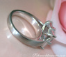Extravagant Princess Diamond Ring with Baguette Diamonds
