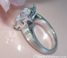 Extravagant Princess Diamond Ring with Baguette Diamonds