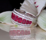 Exquisite Ruby Band with Diamonds