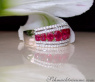Exquisite Ruby Band with Diamonds