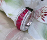 Exquisite Ruby Band with Diamonds