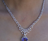AAA Tansanit Collier mit Brillanten