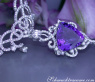 AAA Tansanit Collier mit Brillanten