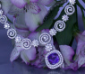 Fantastic AAA Tanzanite Necklace with Diamonds