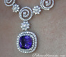 Fantastic AAA Tanzanite Necklace with Diamonds