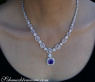 Fantastic AAA Tanzanite Necklace with Diamonds