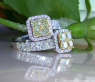Magnificent Yellow Diamond Ring (Square Design)