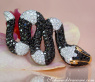 Spectacular Snake Pendant with Black and White Diamonds