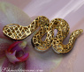 Spectacular Snake Pendant with Black and White Diamonds