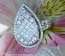 Unique Diamond Pear Ring (Princess & Brilliant Cut)