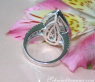 Unique Diamond Pear Ring (Princess & Brilliant Cut)