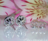 Precious Black Diamond Solitaire Stud Earrings