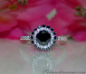 Exceptional Black Diamond Solitaire Ring