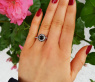 Exceptional Black Diamond Solitaire Ring