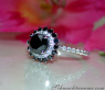 Exceptional Black Diamond Solitaire Ring