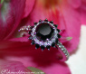 Exceptional Black Diamond Solitaire Ring