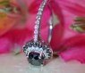 Exceptional Black Diamond Solitaire Ring