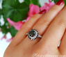 Exceptional Black Diamond Solitaire Ring