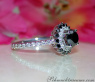 Exceptional Black Diamond Solitaire Ring