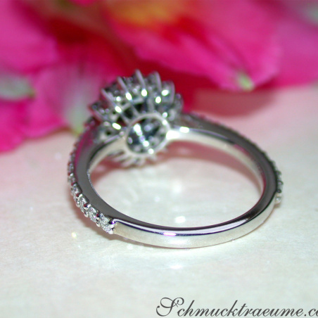 Exceptional Black Diamond Solitaire Ring