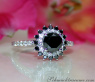 Exceptional Black Diamond Solitaire Ring