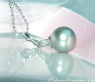 Subtle Tahitian Pearl Pendant with Diamond