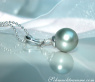 Subtle Tahitian Pearl Pendant with Diamond