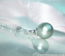 Subtle Tahitian Pearl Pendant with Diamond