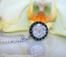 Beautiful Black & White Diamond Pendant in White gold