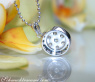 Beautiful Black & White Diamond Pendant in White gold
