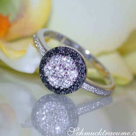 Timelessly Elegant Black Diamond Ring
