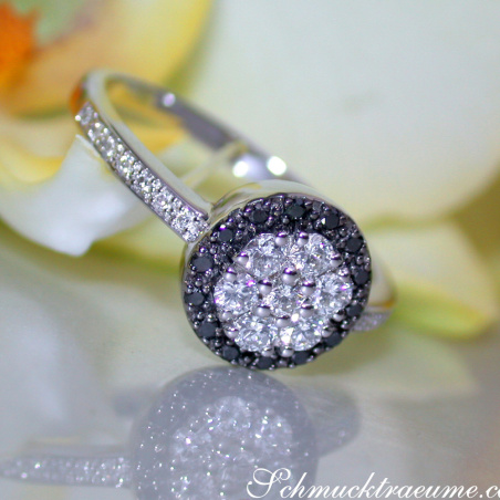 Timelessly Elegant Black Diamond Ring