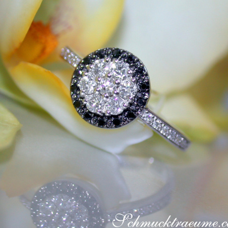 Timelessly Elegant Black Diamond Ring