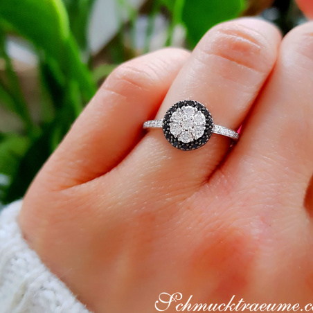 Timelessly Elegant Black Diamond Ring