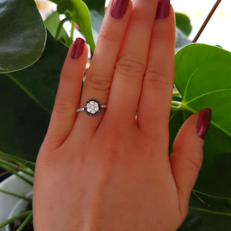 Timelessly Elegant Black Diamond Ring