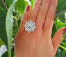 Opulent Prasiolite Ring with Diamonds