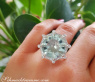 Opulent Prasiolite Ring with Diamonds