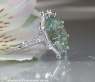 Opulent Prasiolite Ring with Diamonds