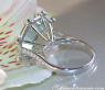 Opulent Prasiolite Ring with Diamonds