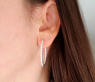 Amazing Diamond Hoop Earrings (Ø 33 mm)