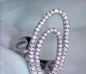 Attractive Diamond Ellipse Ring