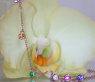 Delicate Multicolor Sapphire Necklace in Rose gold